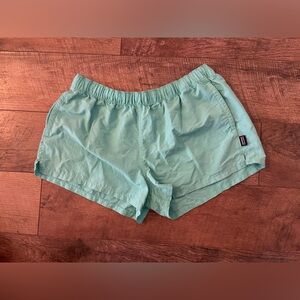 Patagonia Mint Green Elastic Shorts Large